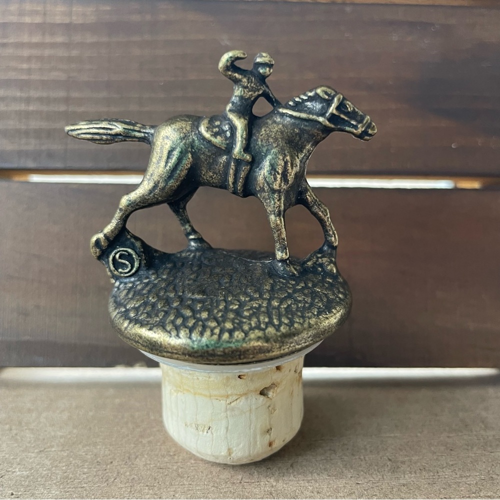 Blanton’s Bourbon Jockey Bottle Stopper LETTER S
